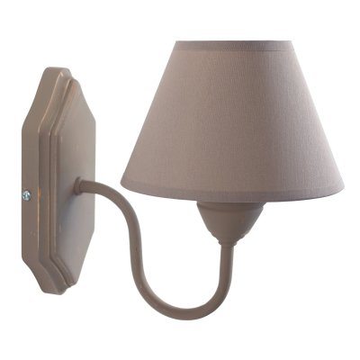 TOSEL  31338 Issy, Bois et Tube Acier, Peinture, abj Coton, E14, 40 W, Taupe C&eacute;rus&eacute;, 21 x 16 cm