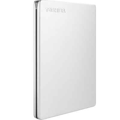 TOSHIBA  Canvio Slim - Disque dur - 2 To - externe (portable) - 2.5 pouces - USB 3.2 Gen 1 - argent 