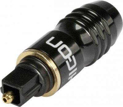 HICON Toslink m&acirc;le, droit HI-TL01 Nombre de p&ocirc;les (num): 1 noir