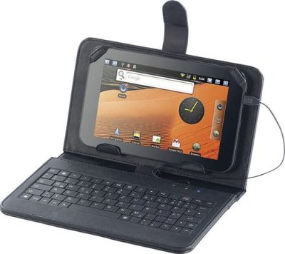 GENERIQUE Touchlet : Housse pour tablette 7'' avec clavier microUSB