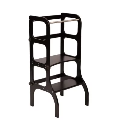 ETTE TETE Tour d'observation Montessori transformable en bureau noir/laiton