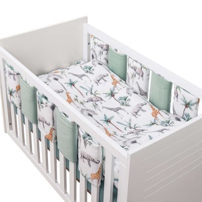 SEVIRA KIDS Tour de lit modulable et r&eacute;versible- safari TOUR-MOD-10P-SAFARI
