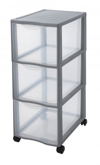 SUNDIS Tour de rangement Orgamix plastique , l.26 x P.36.5 x H.63.5 cm