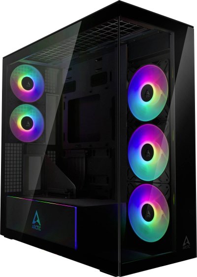 ARCTIC Tour midi  Xtender Mirror Bo&icirc;tier PC, Bo&icirc;tier gaming noir