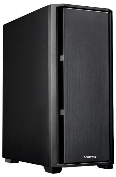 CHIEFTEC Tour midi  AS-02B-OP Bo&icirc;tier PC noir 1 ventilateur pr&eacute;-install&eacute;