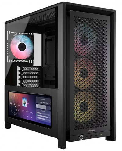 CORSAIR Tour midi  FRAME 4000D LCD RS ARGB Bo&icirc;tier PC noir