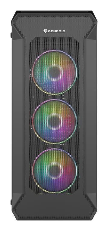 GENESIS Tour midi  Irid 505 ARGB Bo&icirc;tier PC noir, transparent