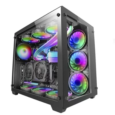 MARS GAMING Tour XXL E-ATX MCV3 Noir Fen&ecirc;tre Frontale et Lat&eacute;rale en Verre Tremp&eacute;