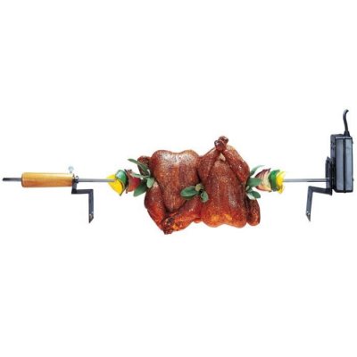 CHAR BROIL Tournebroche pour barbecue de 2 &agrave; 6 br&ucirc;leurs Char-Broil 