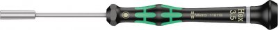 Tournevis &Agrave; Douille Hexagonale D'&Eacute;lectronicien 3,5 Mm Wera 05118118001