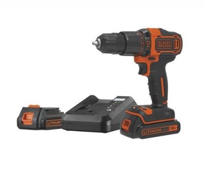 BLACK+DECKER Tournevis Black & Decker 18V 2 piles