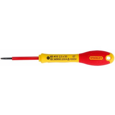 STANLEY Tournevis &eacute;lectrique isol&eacute; 1000V Fatmax - Embout plat - 
