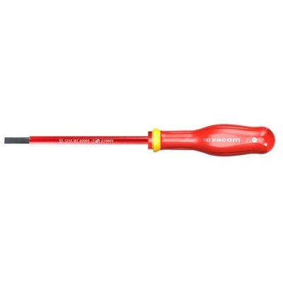 FACOM Tournevis isol&eacute;  pour vis Fendu 5,5, VDE/1000V ( Prix pour 1 )