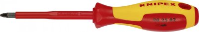KNIPEX Tournevis pour vis &agrave; t&ecirc;te cruciforme PZ2x100 VDE  98 25 02