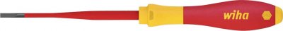 WIHA TOURNEVIS SLIMFIX SOFTFINISH&reg; VDE/GS - T&Ecirc;TE &Agrave; FENTE 3.5 x 100mm