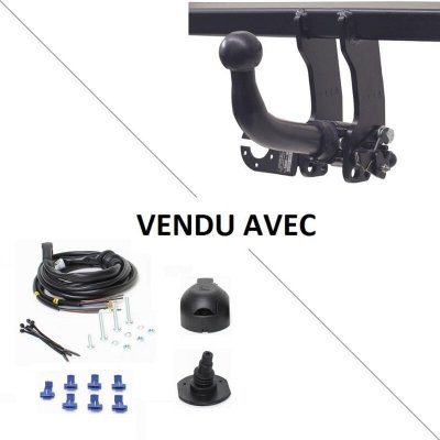 AUTO HAK Toyota - Attelage Rav 4 avec roue de secours (03/06-01/09) rdsoh + faisceau universel 7 broches
