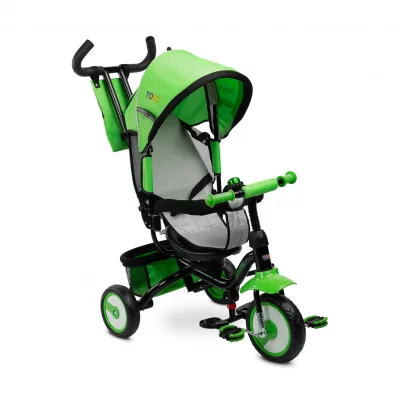 TOYZ  TIMMY Tricycle &eacute;volutif 3 en 1 avec canne directionnelle Vert
