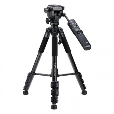 JJC TP-F2 - Tr&eacute;pied Pro avec poign&eacute;e t&eacute;l&eacute;commande -Appareil photo Sony
