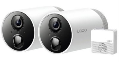 TPLINK TP-Link Tapo C400S2 Cosse Cam&eacute;ra de s&eacute;curit&eacute; IP Int&eacute;rieure et ext&eacute;rieure 1920 x 1080 pixels Mur
