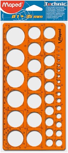 MAPED Trace cercles Antichocs -  - Diam&egrave;tre de 1 &agrave; 35 mm