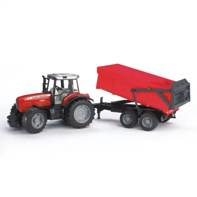 BRUDER Tracteur Massey avec Remorque