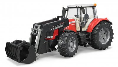 BRUDER Tracteur massey +fourche