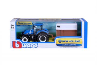 BBURAGO Tracteur Remorque Cheval  Collection Ferme 1:32