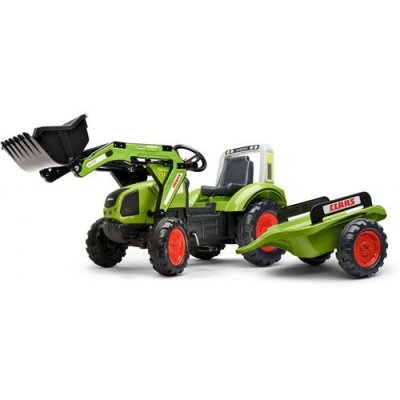 FALK Tractopelle enfant Claas Arion 430 + remorque