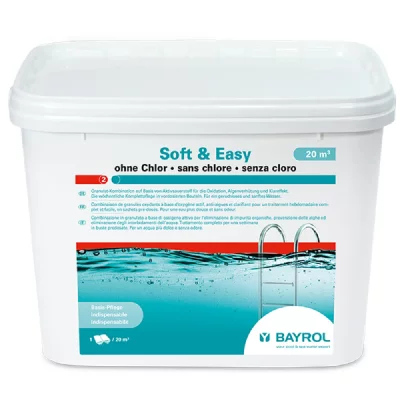 BAYROL traitement complet &agrave; l'oxyg&egrave;ne actif 4.48kg - soft & easy 20 