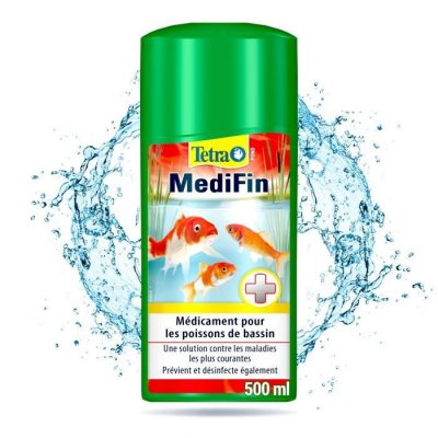 TETRA Traitement de l'eau  Pond MediFin pour bassin Contenance 500 ml