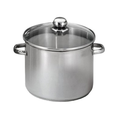 BAUMALU Traiteur 24 cm Inox 9 L Couvercle Verre*