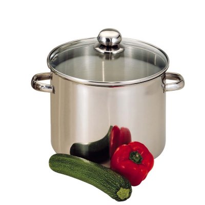 BAUMALU Traiteur 24 cm Inox 9 L Couvercle Verre*