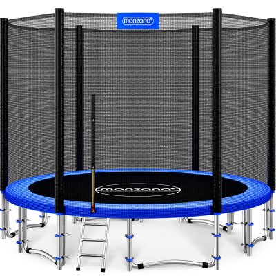 DEUBA Trampoline 427cm jardin et ext&eacute;rieur avec filet et &eacute;chelle