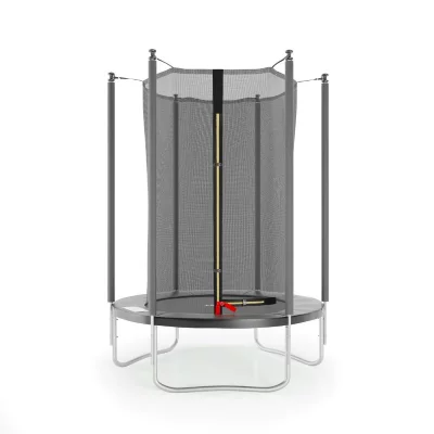 JUMP4FUN Trampoline de jardin Cocon &oslash;150 cm- 5FT- Filet int&eacute;rieur, Matelas de protection Couleur:Noir