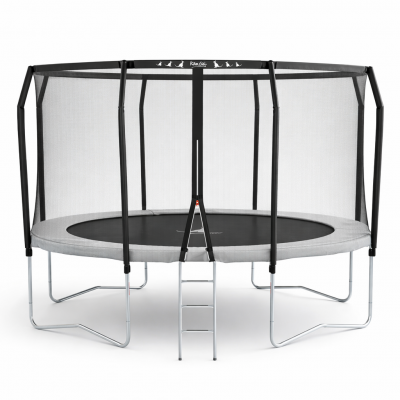 KANGUI Trampoline de jardin rond &Oslash;426cm avec filet de s&eacute;curit&eacute; + &eacute;chelle - Fabrication