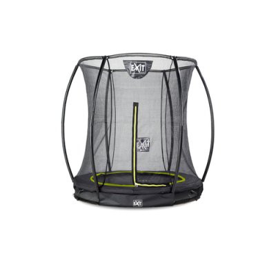 EXIT TOYS Trampoline enterr&eacute; Silhouette &oslash;183cm avec filet de s&eacute;curit&eacute; - noir