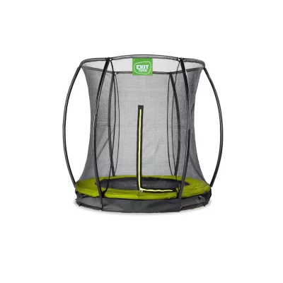 EXIT TOYS Trampoline enterr&eacute; Silhouette &oslash;183cm avec filet de s&eacute;curit&eacute; - vert