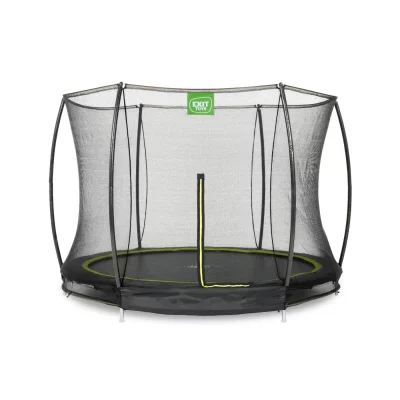 EXIT TOYS Trampoline exit silhouette ground 244 + filet de s&eacute;curit&eacute; 12.95.08.00