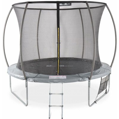 SWEEEK Trampoline gris &Oslash; 305cm Mars Inner XXL avec filets, &eacute;chelle, b&acirc;che et kit d&acute;ancrage