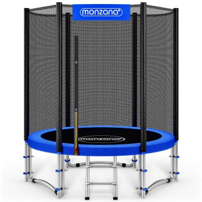 MONZANA Trampoline &Oslash;183cm avec filet de s&eacute;curit&eacute;