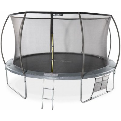 SWEEEK Trampoline Rond &Oslash; 430 Cm Gris Avec Filet De Protection Int&eacute;rieur - Venus Inner Xxl - &Eacute;chelle
