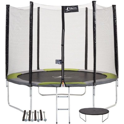 KANGUI Trampoline rond &Oslash;300cm avec filet, &eacute;chelle, b&acirc;che et kit ancrage - RALLI 300
