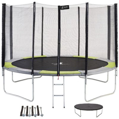 KANGUI Trampoline rond &Oslash;360cm avec filet, &eacute;chelle, b&acirc;che et kit d'ancrage - ralli 360 - 