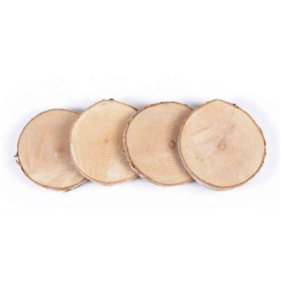  Tranches de bois - 7 &agrave; 10 cm - Graine Cr&eacute;ative