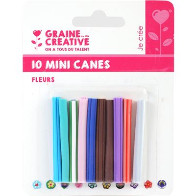 GRAINE CR Tranches de canes mini mini fleurs - &eacute;ative