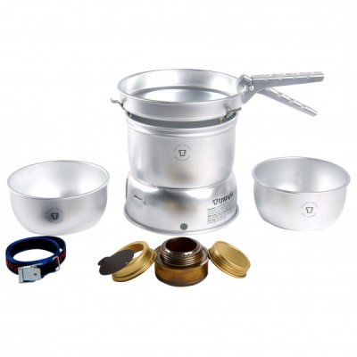 TRANGIA  s&eacute;rie 27 set de cuisine antiadh&eacute;sifs avec br&ucirc;leur &agrave; alcool