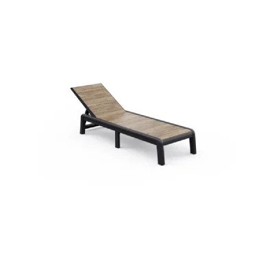 KETER Transat de jardin  PORTO Signature 4 positions r&eacute;sine graphite