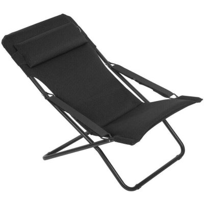 LAFUMA MOBILIER Transat de jardin pliable  transabed - Acier Tube Noir