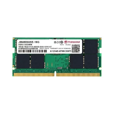 TRANSCEND  16gb jm ddr5 4800 so-dimm 1rx8 2gx8 cl40 1.1v JM4800ASE-16G