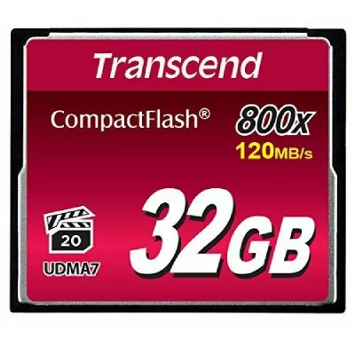TRANSCEND  32 Go Carte M&eacute;moire CompactFlash (CF) UDMA 7 800x TS32GCF800